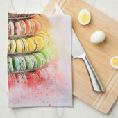 Macaroons Theedoek (Quarter Fold)