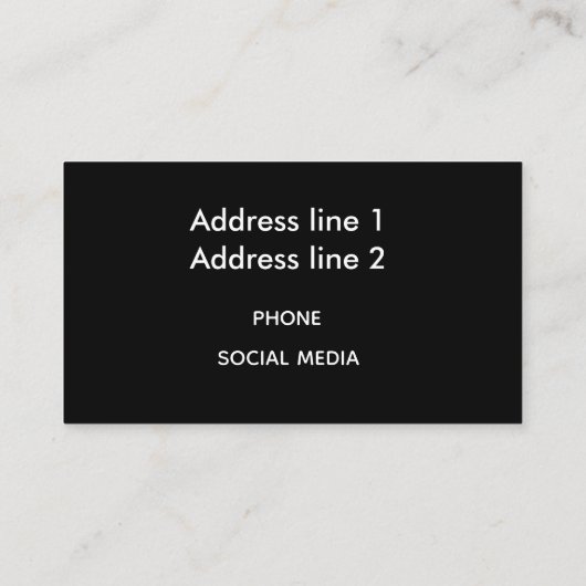 Macaroons. Visitekaartje (Achterkant)