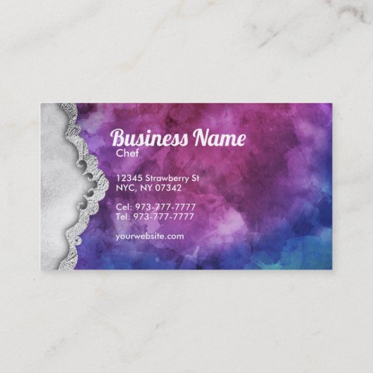 Macaroons visitekaartjes (Achterkant)