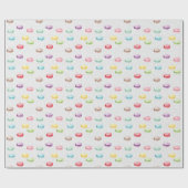 Macaroons voor dessert kleurrijk cadeaupapier (Vlak)