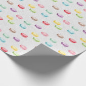 Macaroons voor dessert kleurrijk cadeaupapier (Hoek)