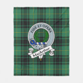 MacArthur Ancient Clan Badge Tartan Pset Fleece Deken (Voorkant)