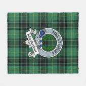 MacArthur Ancient Clan Badge Tartan Pset Fleece Deken (Voorkant (Horizontaal))