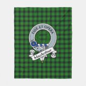 MacArthur Ancient Hunting Clan Badge Tartan Pset Fleece Deken (Voorkant)