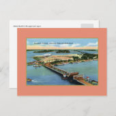  MacArthur Causeway Miami en Miami Beach Briefkaart (Voorkant / Achterkant)