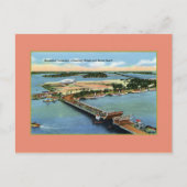  MacArthur Causeway Miami en Miami Beach Briefkaart (Voorkant)