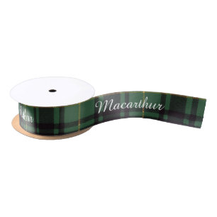 Macarthur clan Pset Scottish tartan Satijnen Lint