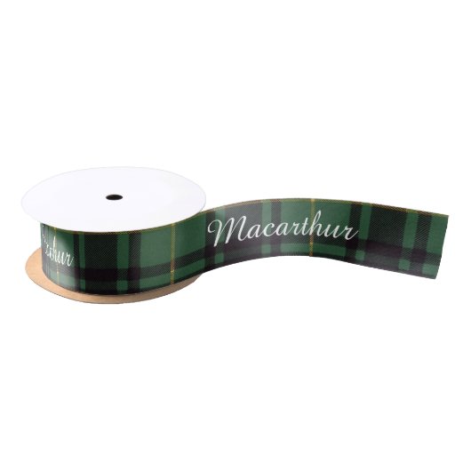 Macarthur clan Pset Scottish tartan Satijnen Lint (Spoel)