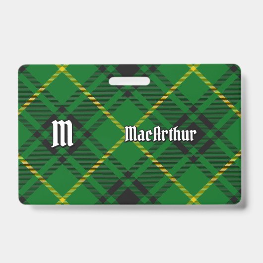MacArthur Clan Tartan Badge (Voorzijde)