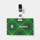 MacArthur Clan Tartan Badge (Voorzijde met clip)