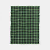 MacArthur Clan Zwart en Groen Tartan Fleece Deken (Voorkant)