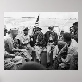 MacArthur en zijn Generals Poster