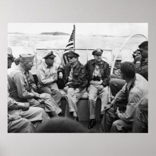 MacArthur en zijn Generals Poster