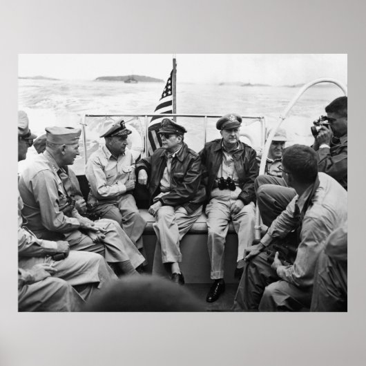 MacArthur en zijn Generals Poster (Voorkant)
