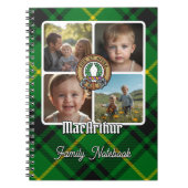 MacArthur familiefotocollage Notitieboek (Voorkant)