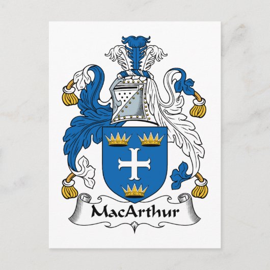 MacArthur Family Crest Briefkaart (Voorkant)