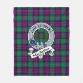 MacArthur Milton Clan Badge Tartan Pset Fleece Deken (Voorkant)