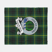MacArthur Modern Clan Badge Schotse ruit Plaid Fleece Deken (Voorkant (Horizontaal))