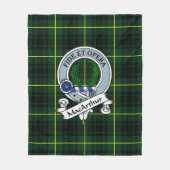 MacArthur Modern Clan Badge Tartan Pset Fleece Deken (Voorkant)