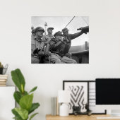 MacArthur Observing Inchon Poster (Thuiskantoor)