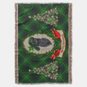 MacArthur Scottie Dog kersttrow Blanket Deken (Voorkant Verticaal)
