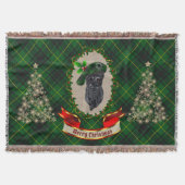 MacArthur Scottie Dog kersttrow Blanket Deken (Voorkant)