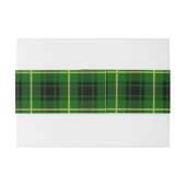 MacArthur Scottish Tartan Belly Band Uitnodigingen Wikkel (Achterkant Voorbeeld)