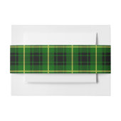MacArthur Scottish Tartan Belly Band Uitnodigingen Wikkel (Voorkant Voorbeeld)