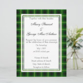 MacArthur Scottish Wedding Invitation Kaart (Staand voorkant)