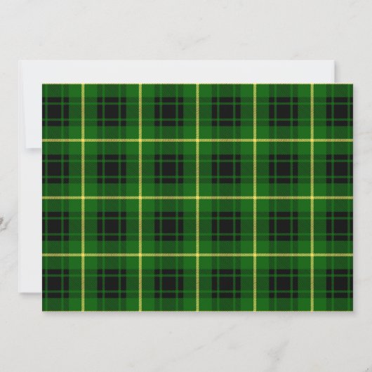 MacArthur Scottish Wedding Invitation Kaart (Achterkant)