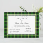 MacArthur Scottish Wedding Invitation Kaart (Staand voorkant)