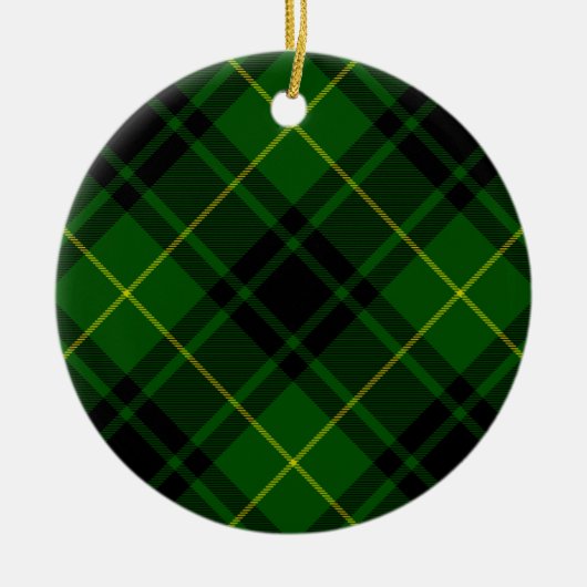 MacArthur tartan groene ruit Keramisch Ornament (Voorkant)