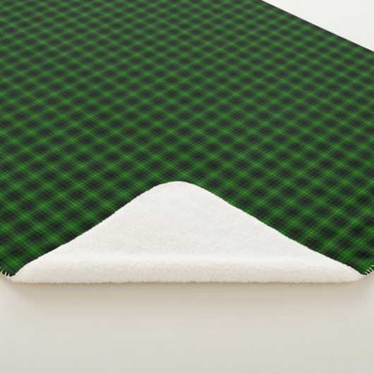 MacArthur tartan groene ruit Sherpa Deken (3/4)