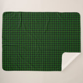MacArthur tartan groene ruit Sherpa Deken (Voorkant (horizontaal))