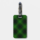 MacArthur tartan groene vleid Bagagelabel (Achterkant verticaal)