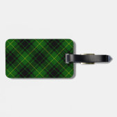 MacArthur tartan groene vleid Bagagelabel (Achterkant horizontaal)
