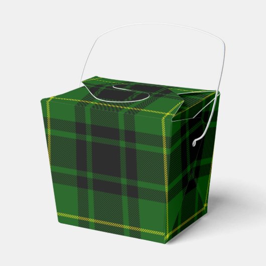 MacArthur tartan groene vleid Bedankdoosjes (Voorkant Zijde)