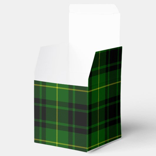 MacArthur tartan groene vleid Bedankdoosjes (Geopend)