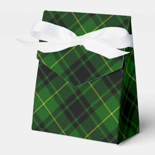 MacArthur tartan groene vleid Bedankdoosjes (Voorkant Zijde)