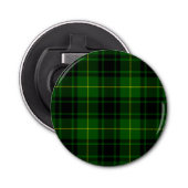 MacArthur tartan groene vleid Button Flesopener (Voorkant)