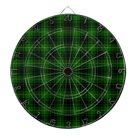 MacArthur tartan groene vleid Dartbord (Voorkant)