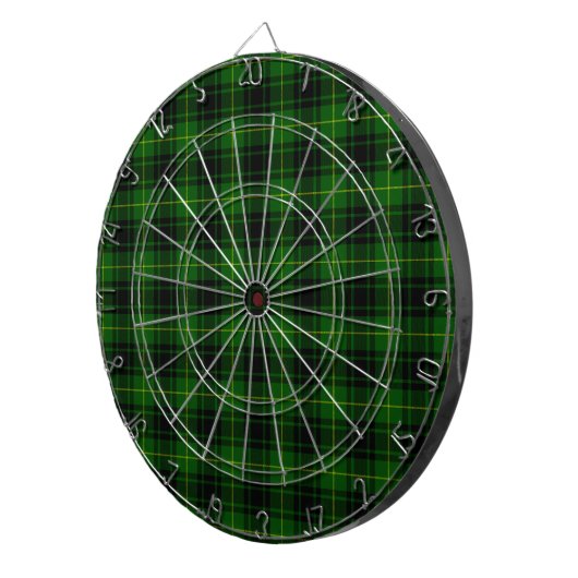 MacArthur tartan groene vleid Dartbord (Voorkant Rechts)