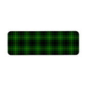 MacArthur tartan groene vleid Etiket (Voorkant)