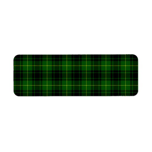 MacArthur tartan groene vleid Etiket (Voorkant)