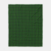 MacArthur tartan groene vleid Fleece Deken (Voorkant)