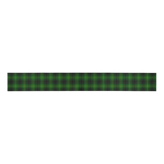 MacArthur tartan groene vleid Grosgrain Lint (Voorkant)