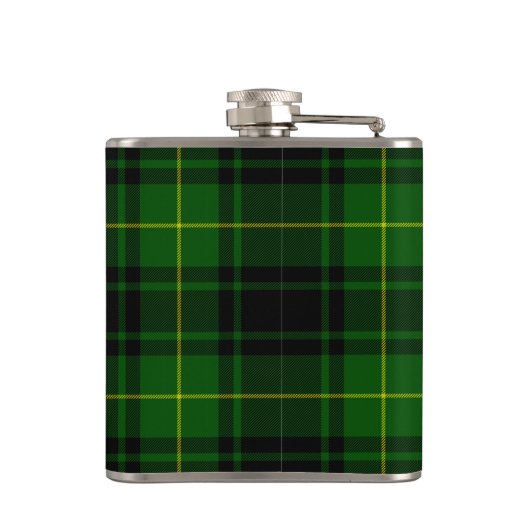 MacArthur tartan groene vleid Heupfles (Achterkant)