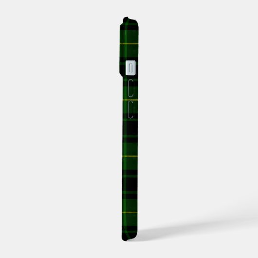 MacArthur tartan groene vleid iPhone 15 Case (Linkerkant)