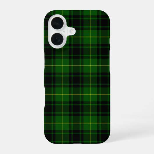 MacArthur tartan groene vleid iPhone 16 Hoesje (Achterkant)