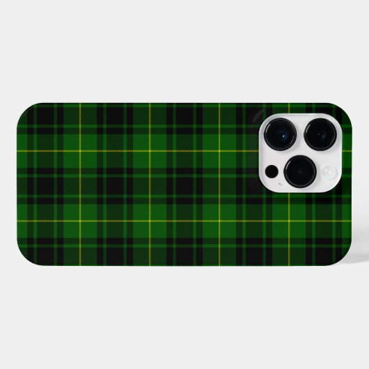 MacArthur tartan groene vleid iPhone Hoesje (Achterkant horizontaal)